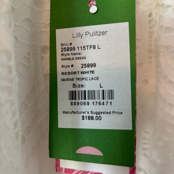 NWT Marble White Lace Lilly Pulitzer Dress - Picture 4 of 5